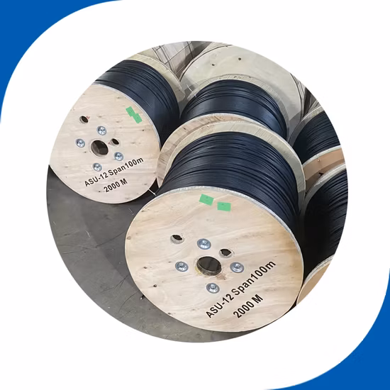 Fabricante de cabo de fibra óptica externa ADSS Cabo de fibra óptica aérea Asu